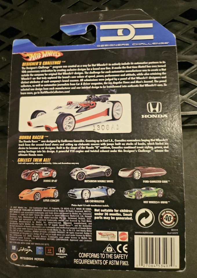 Лот из 3 Hot Wheels Designer Challenge; Honda Racer, 2 концепции Lotus - Изображение 3 из 4