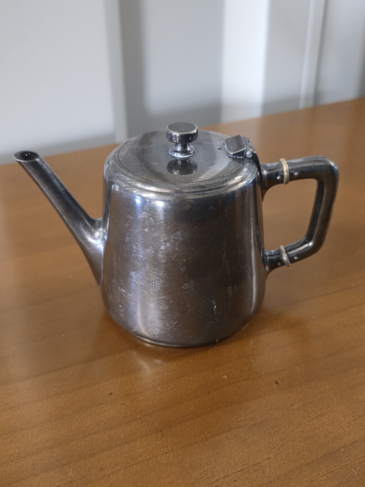 Antique Silver Plated Milk teapot Art Deco 1930s Art Krupp Berndorf  30cl