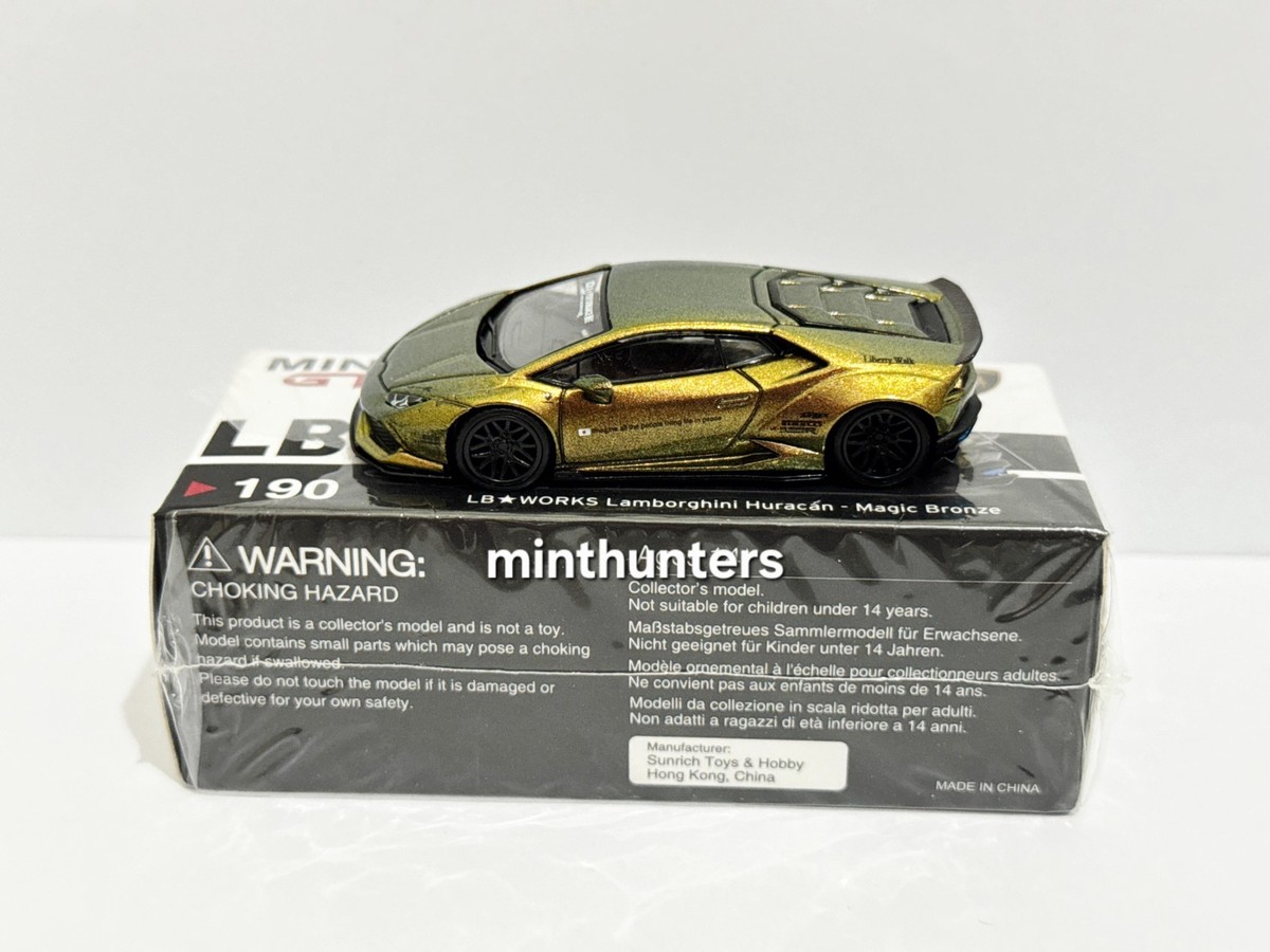 MINI GT 1:64 LB-WORKS LAMBORGHINI HURACAN MAGIC BRONZE #190 OPEN