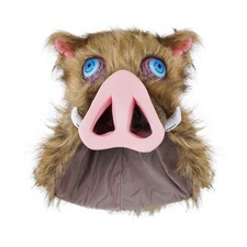 Wildschwein Maske / Mütze mit Fell von Inosuke Hashibira aus Kimetsu no Yaiba