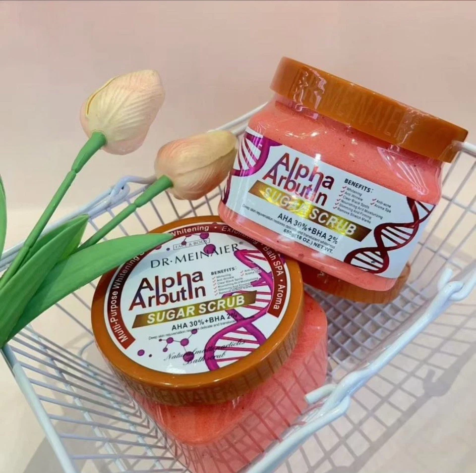 Dr Meinaier Alpha Arbutin Super Whitening and Exfoliating Sugar Scrub 650g