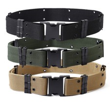 Tactical Belt Military Style Quick Release Buckle Belt Nylon Waist Belts for Men