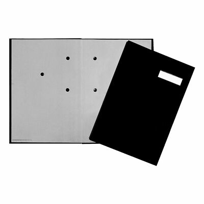 Unterschriftsmappe PAGNA A4  20 Fächer Graukarton Leineneinband schwarz