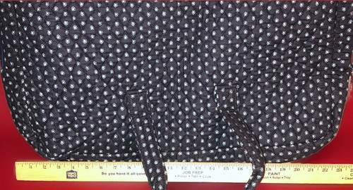 Vera Bradley Alpine Villager Navy Quilted Large Garment Bag- - Picture 4 of 9