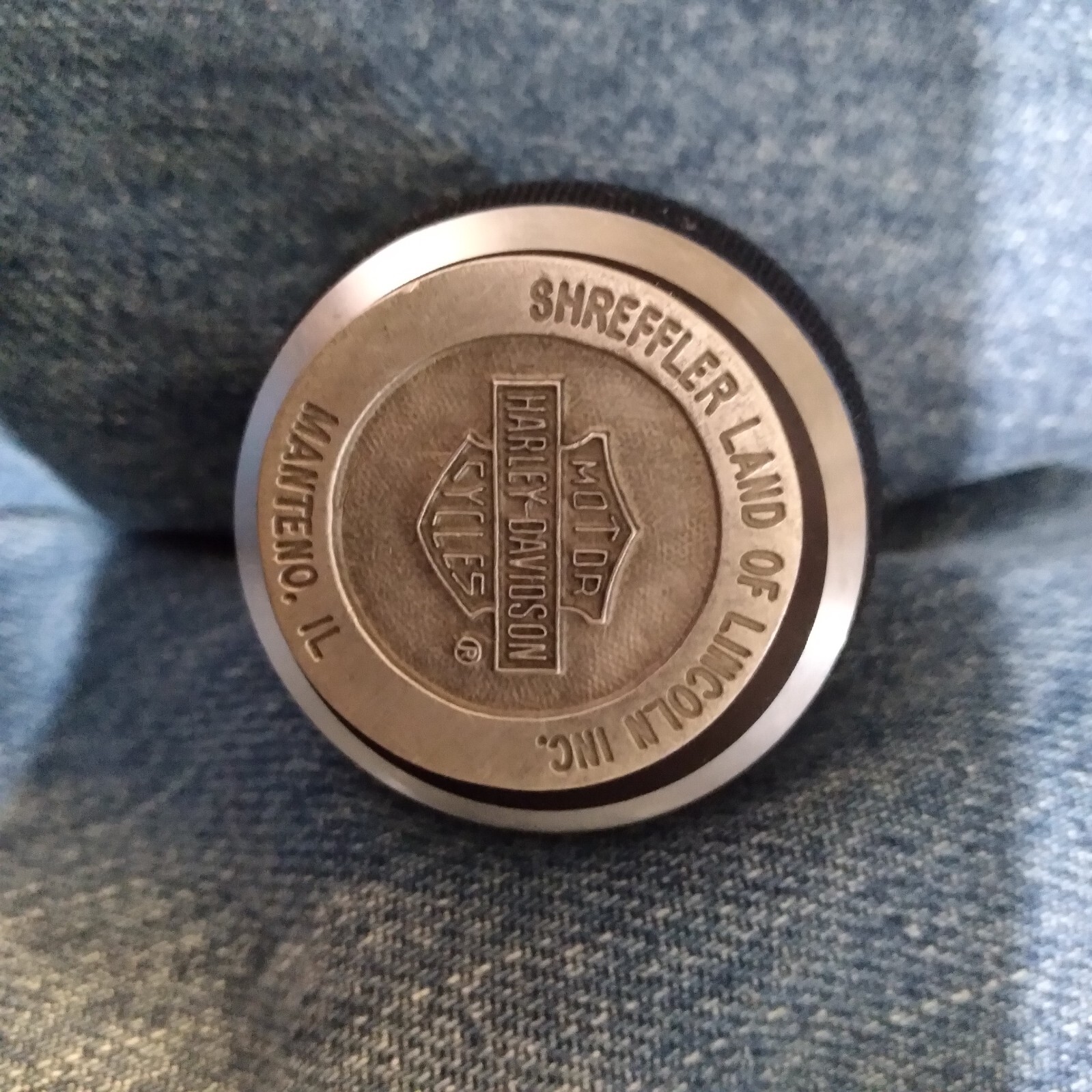 Harley Davidson SHREFFLER MANTENO IL Oil Tank Dipstick Cap 6284899FLT