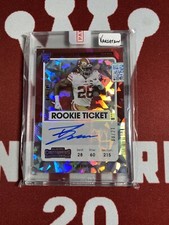 2021 Contenders Trey Sermon Cracked Ice Auto Rookie Ticket Variation /21 49ers