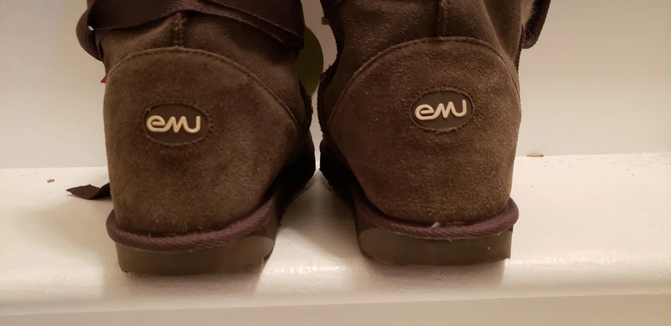 EMU Australia Botas Gamuza Lana Forradas Marrón EE. UU. Mujeres F9 Hombres H8 UK 7 EUR 40/41 Foto 2 de 4