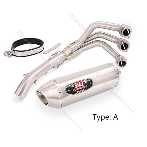 Sistema de escape tubo silenciador 51 mm 420 mm para Yamaha MT-09 FZ/FJ09 XSR900 2014-2020 - Imagen 3 de 13