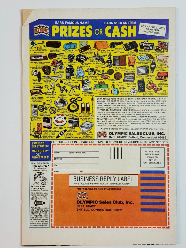 1981 Captain America King Size 5 Newsstand 80s vtg Key Avengers Comic Issue - Изображение 3 из 3