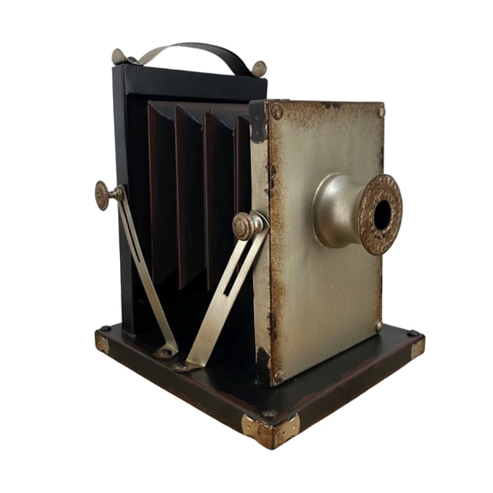 Reloj de escritorio o sobremesa con diseño de cámara estilo vintage Foto 3 de 4