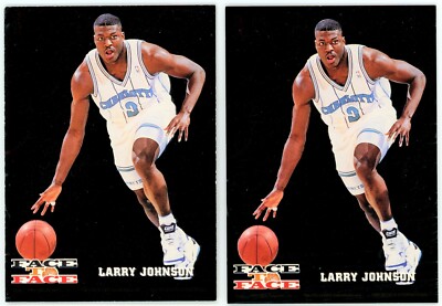 1993-94 Skybox Face To Face Larry Johnson LePhonso Ellis #FTF5 (2)