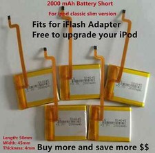 NEW LG 2000mAh Battery Upgrade replacement for iPod Classic  Video 5th Thin LOT