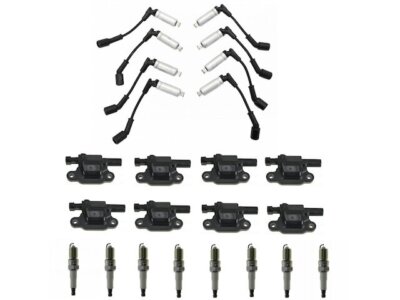 For 2008 GMC Sierra 3500 HD Ignition Coil Spark Plug and Wire Set 21972HZJS