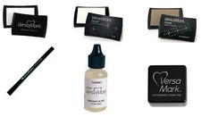 Tsukineko VersaMark Small Pad, Refill Ink, Pen, Dazzle Or Watermark Ink Pad