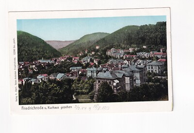 D9198) Postcard Friedrichroda Kurhaus TOP HOUSES views