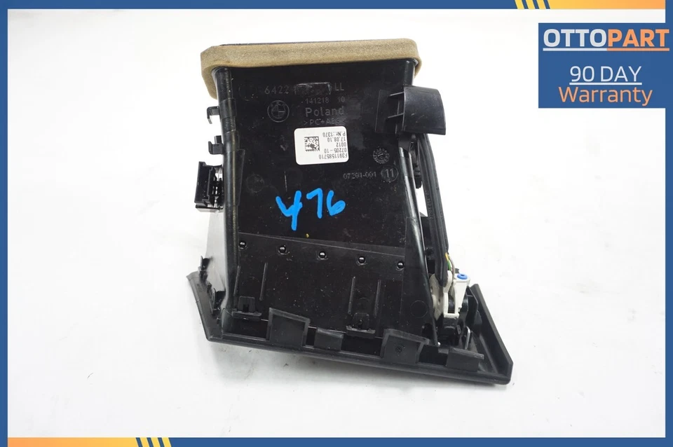 09-15 BMW 750i 740Li LADO DEL CONDUCTOR IZQUIERDA VENTILACIÓN AIRE ACONDICIONADO OEM Foto 4 de 4