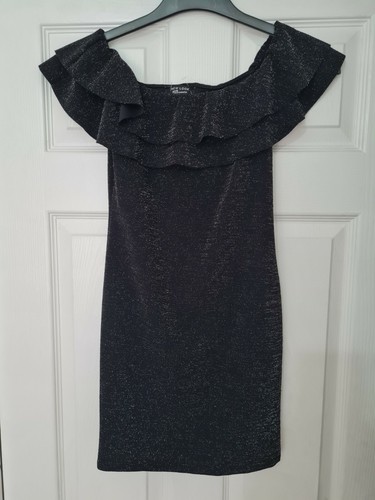 New Look 915 Black Glitter Dress 12 