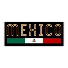 Mexico Flag Mexican Pride Vinyl Sticker - for Water Bottle Phone Car Laptop
