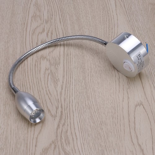 LED Leselampe Wandleuchte Wandlampe Bettleuchte Schwanenhals Warmweiß + Schalter - Bild 11 von 15
