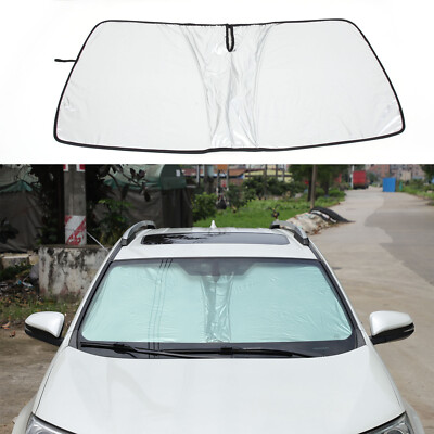Front Windshield Sunshade UV Block Visor Cover Trim For Toyota RAV4 2016