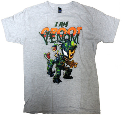 VENOMIZED GROOT ''I AM GROOT/VENOM'' T-SHIRT (S,M,L) ~ Marvel Comics