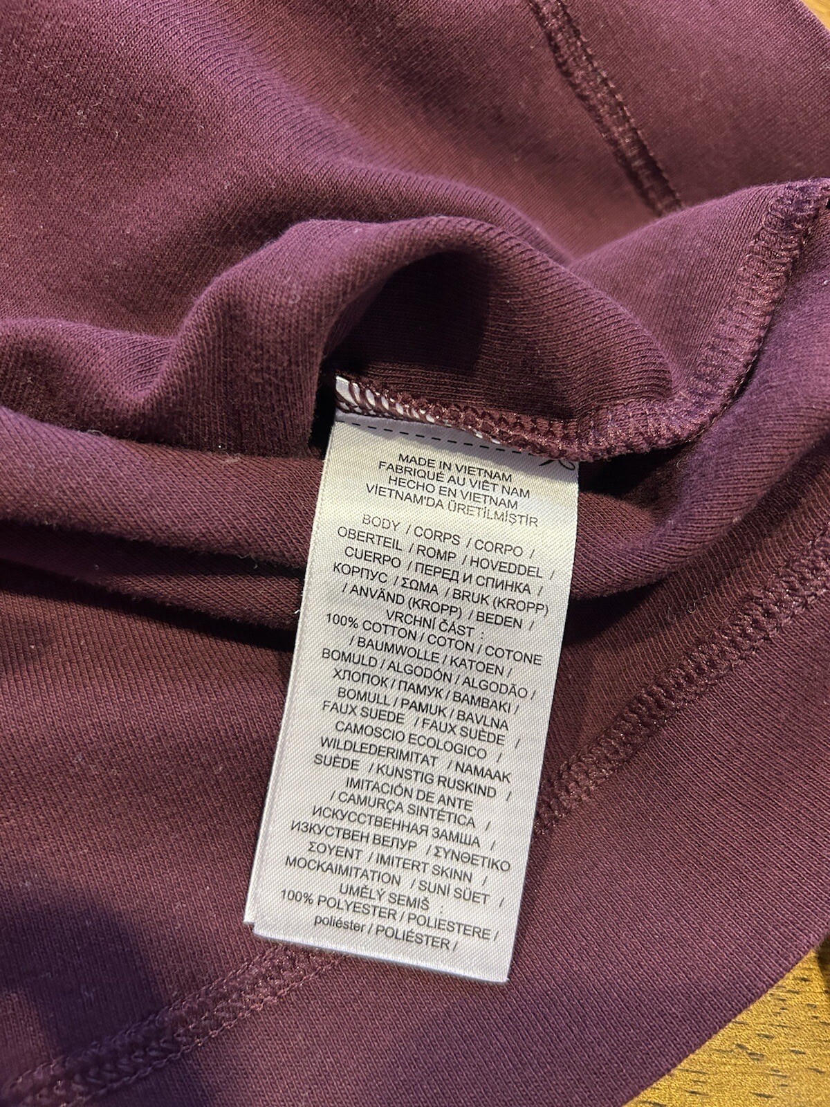 Lauren Ralph Lauren T-Shirt Womens M Medium Burgundy Red Elbow Patches Logo thumbnail 5