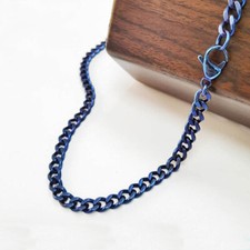 24.4" Boys Mens Solid Pure Titanium Pendant Necklace Rope Chain 620mm Length