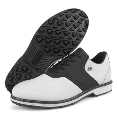 Men Spikeless Golf Sneakers Outdoor Walking Comfortable Gym Golfing Flats Shoes