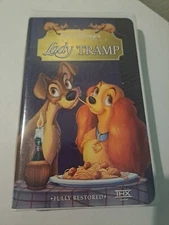 VHS Lady and The Tramp Walt Disney Masterpiece Clamshell