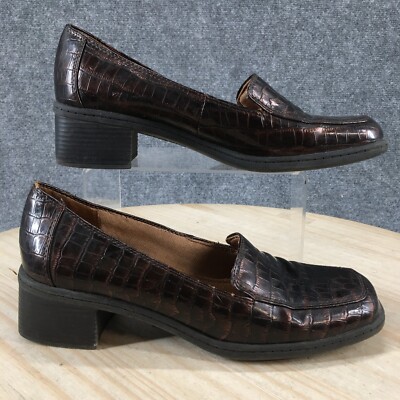 Lifestride Shoes Womens 9 Boast Penny Loafers Brown Faux  display picture 2