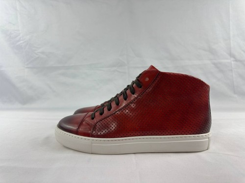 MAGNANNI Mack Mid-Top Leather Red Shoes Men's Size 10 - Picture 6 of 15
