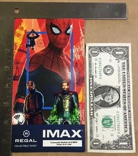 Spider-Man Far From Home 2019 Regal IMAX Collectible Ticket Tom Holland Mysterio