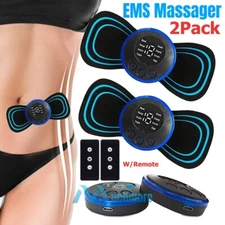 2Pack Pulse Tens Unit USB Massager Back Full Body Muscle Stimulator Pain Relief 