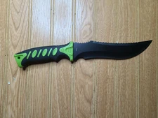 TAC Xtreme TX-08GR 12" HUNTING Double Injection BOWIE w Sheath Knife NEW