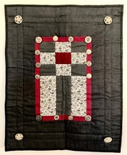 Handmade Bungalow 12 Patch Art Quilt
