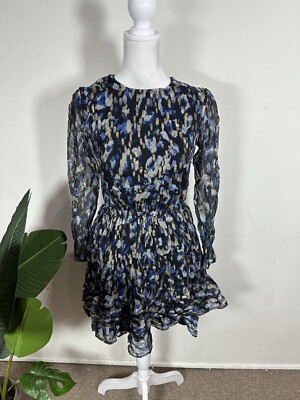French Connection Women s Multicolored 3/4 Sleeve Dress Size 2