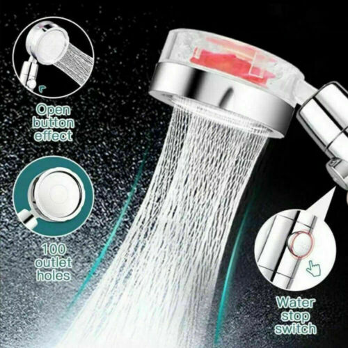 High-Pressure Shower Head 360 Rotated Powerful Water Saving Hand Spray Bathroom - Picture 1 of 12
