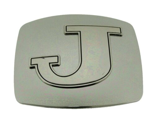 Initial Letter Belt Buckle Alphabet J Monogram Men Cowboy Western RODEO COWGIRL - Picture 18 of 21