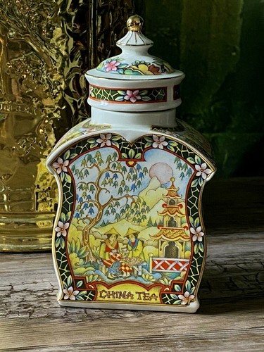 Vintage Sadler Tea Caddy/Jar The World Of Tea Collection- China Tea - Picture 3 of 11