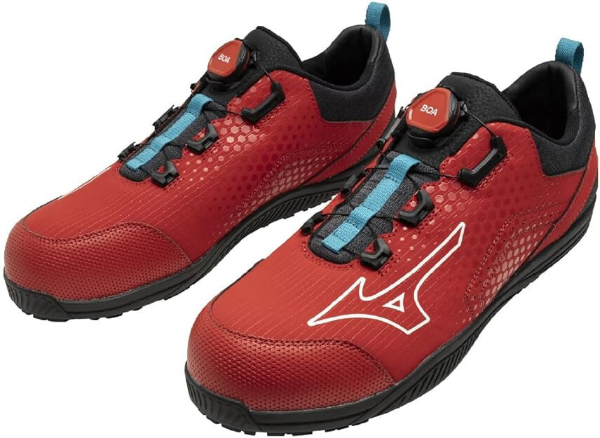 РАБОЧАЯ защитная обувь MIZUNO ALMIGHTY TD II 51L BOA F1GA2402 красная US65245 см 41090₽