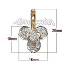 Anzor Jewelry 14k Rose & White Gold Diamond Earrings — photo 4