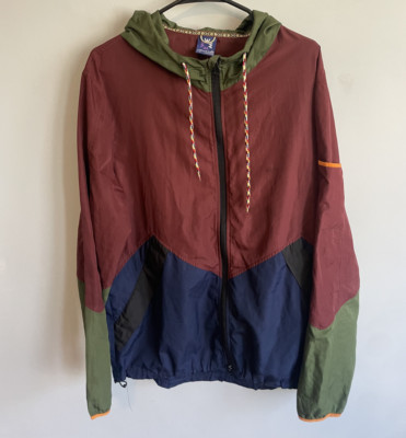 Urban Outfitters WITHOUT WALLS Zip Up Windbreaker Rain Jacket Men s Size Large