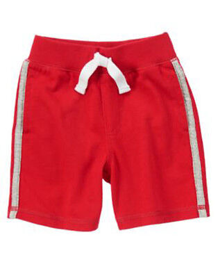 GYMBOREE HOME RUN KID RED RIB WAISTBAND KNIT SHORTS 3T 4T NWT
