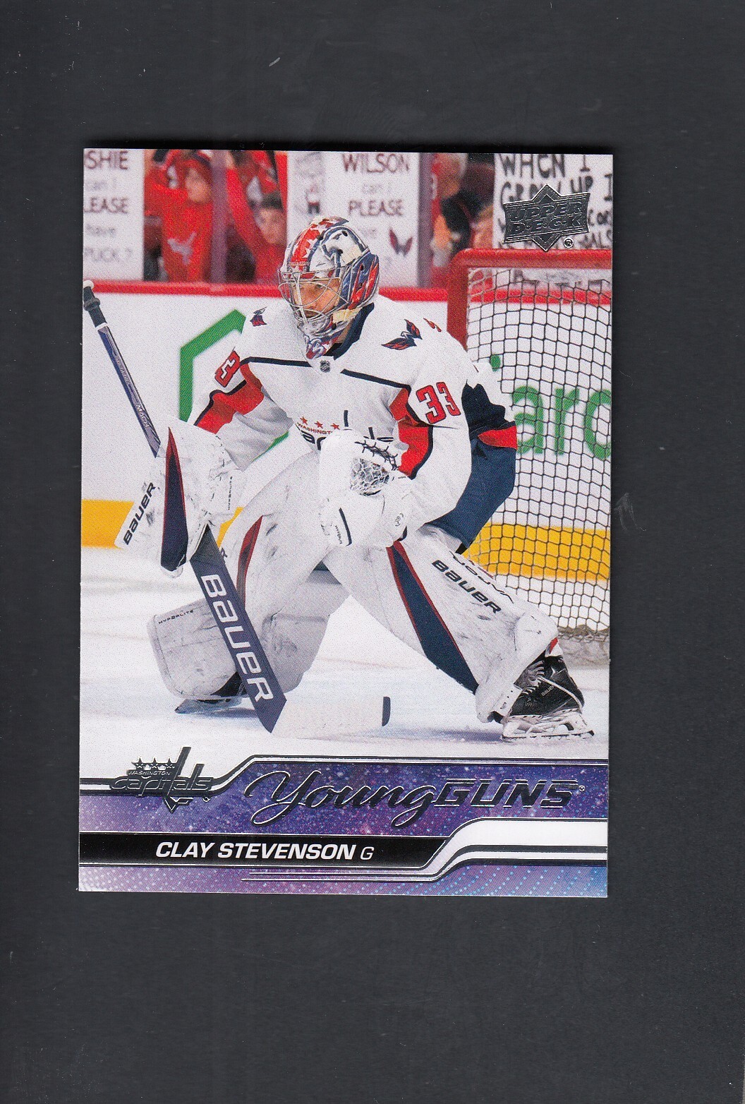 2023-24 Upper Deck Series 2 Young Guns Rookie Capitals #457 - CLAY STEVENSON