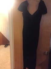 Dressy Velour Long Dress