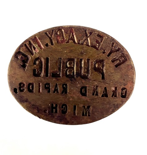 EISENBAHN WACHSVERSIEGELUNG GRAND RAPIDS MICHIGAN RY EX ÖFFENTLICHER SIEGELSTEMPEL
