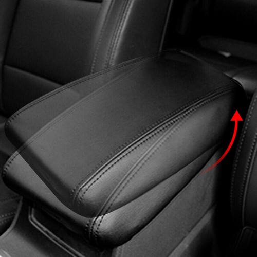 Funda reposabrazos Fit Honda Civic 2012-2015 consola central cuero cojín negro - Imagen 2 de 8