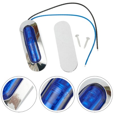 Blau 4 LED Clearance Side Marker LKW Anh?nger Van Lichter 12-24V Wasserdichte