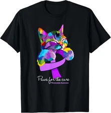 Paws for the cure fibromyalgia awareness T-Shirt
