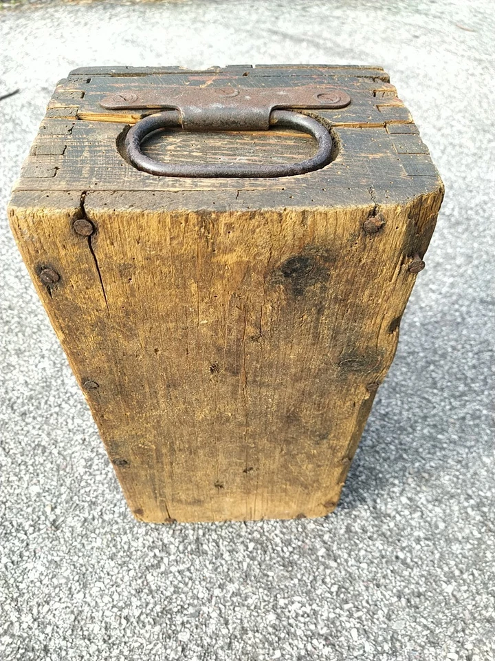 ww1 CAISSE EN BOIS MUNITIONS ORIGINALE avec marquage - Photo 3/4